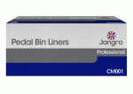 Jangro Pedal Bin Liners 11x18x18" - White CTNx1000