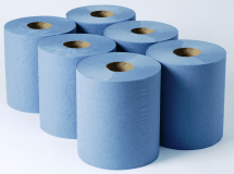 Centrefeed Roll 300M, Blue 1 ply CTNx6 Centrefeed Roll 300M, Blue 1 ply CTNx6