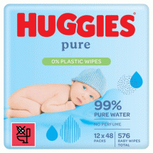 BABY WIPES HUGGIES PURE EXTRA CARE SENSITIVE 12X48