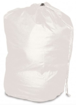 Drawstring Laundry Bag White