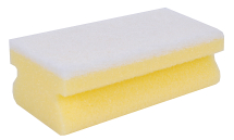 Foam Back Scourers White Pack 10 Foam Back Scourers White Pack 10