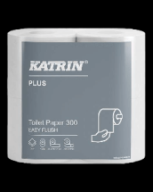 Katrin Plus 400 Sheet Toilet Roll, Easy Flush, 2 ply Pack of 20 Katrin Plus 400 Sheet Toilet Roll, Easy Flush, 2 ply Pack of 20