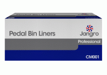 Jangro Pedal Bin Liners 11x18x18inch - White CTNx1000