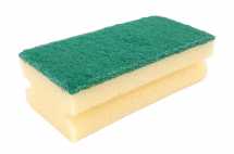 Foam Back Scourers Green (Pack 10)