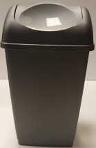 BIN swing lid 50ltr PLASTIC Platinum - Tontarelli