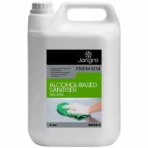 Jangro Premium Alcohol-Based Sanitiser - QAC Free - 5L