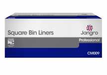 Jangro Square Bin Liners 15x24x24inch White CTNx1000