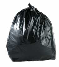 Jangro Refuse Sack 18x29x38inch Medium Duty - Black CTNx200