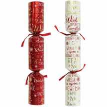 11inch Cream & Red Script Mixed Crackers CTNx50