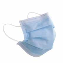 Non Woven Polypropylene Face Mask with Loops 3 ply, Blue CTNx50