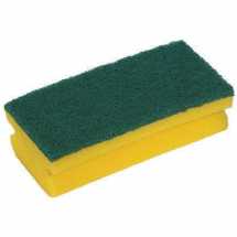 Abrasive Easigrip Sponge Scouring Pad, Yellow/Green HL006 YG
