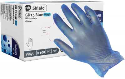 Blue Vinyl Gloves