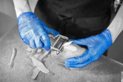 Vinyl Blue Powderfree Gloves